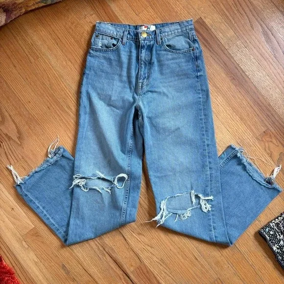 Aviator Nation High Rise Baggy Jeans - Picture 3 of 7